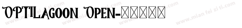 OPTILagoon Open字体转换